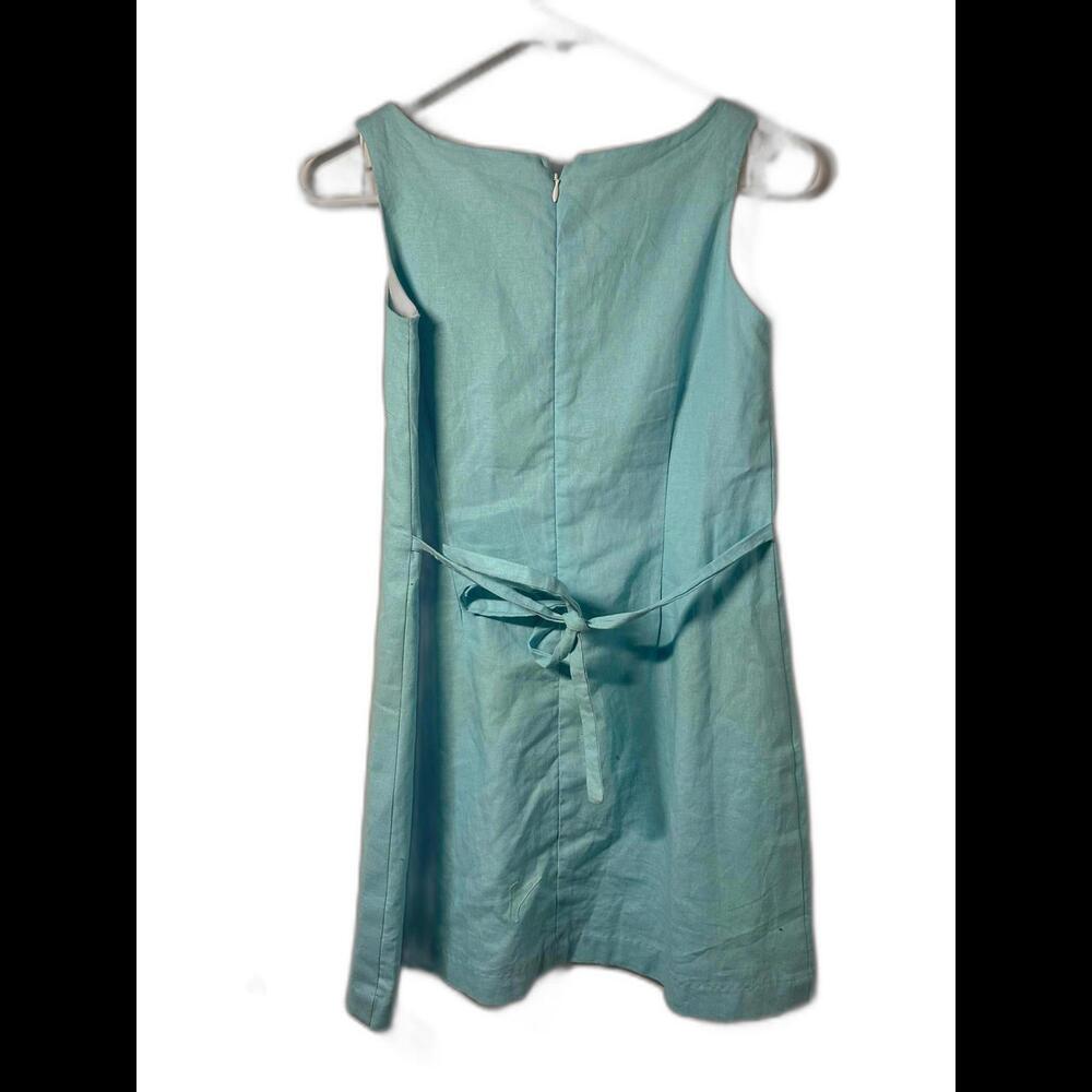 Maggie Breen too Blue linen dress girls size 12 - Picture 2 of 3